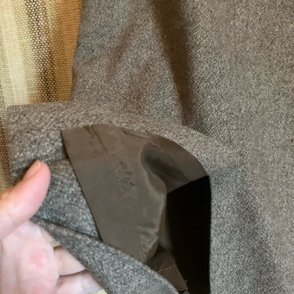 Ann Taylor Wool Long Skirt Women Size 2 Brown Pencil Formal Wear Clothing - Picture 3 of 4